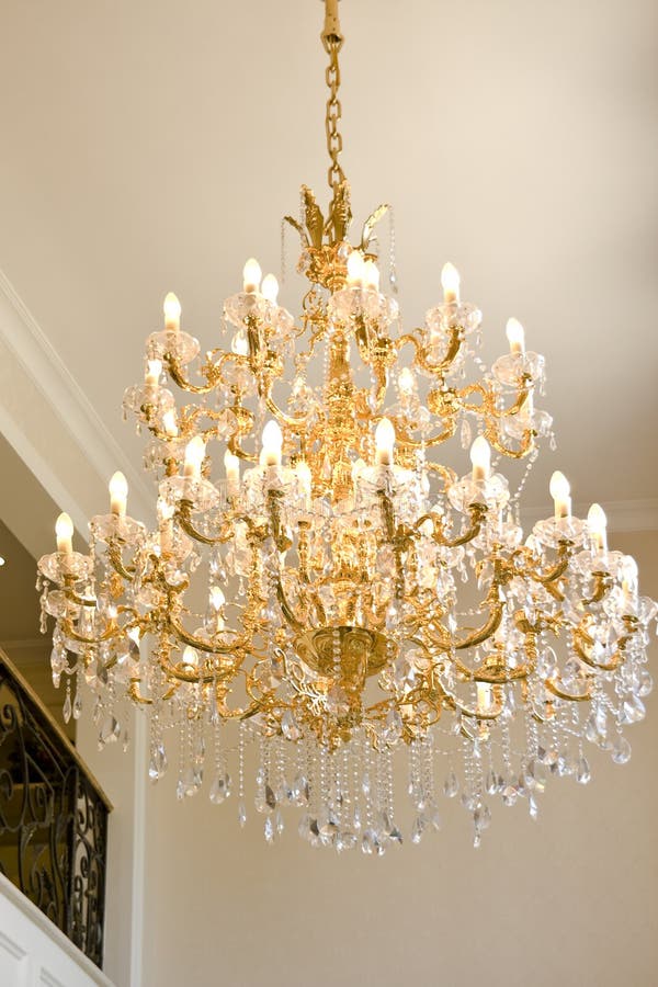 Modern chandelier royalty free stock photography