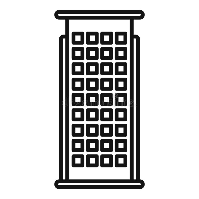 Modern cheese grater standing on white background stock illustration