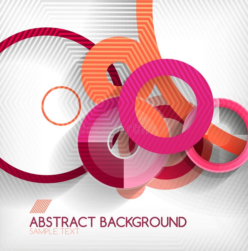 Modern circle geometric shape background