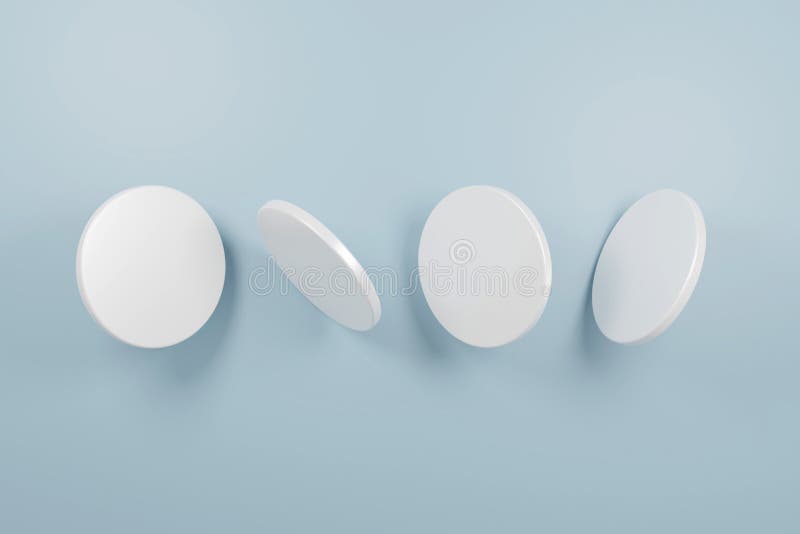 Modern Circle Wallpaper. White Geometric Background Stock Illustration