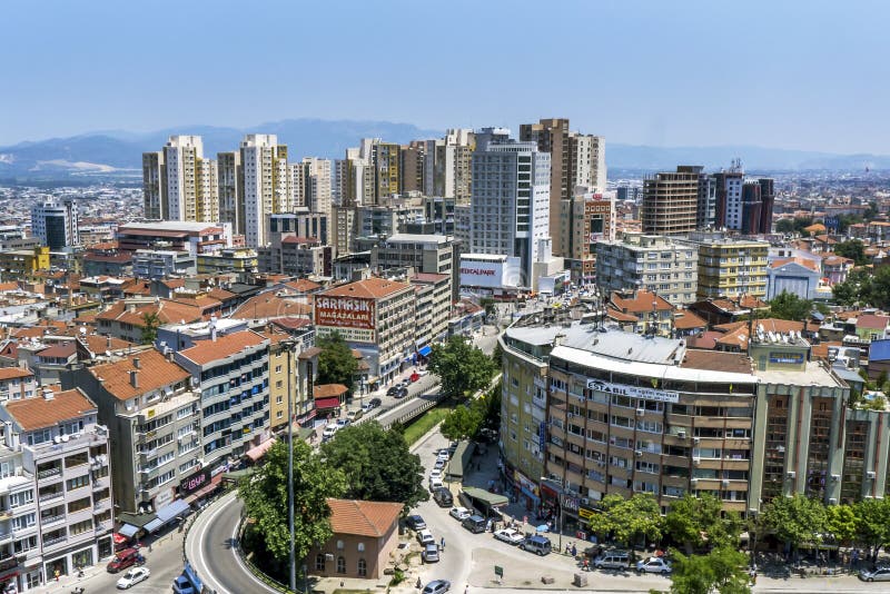 The Modern City of Bursa in Turkey. Stock Image Image of multi
