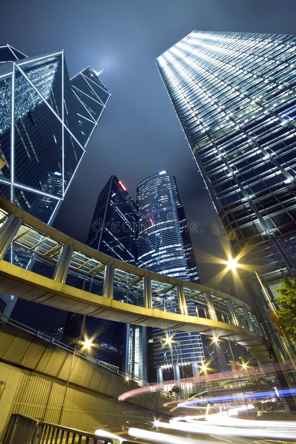 Modern City: Hong Kong Night Scene