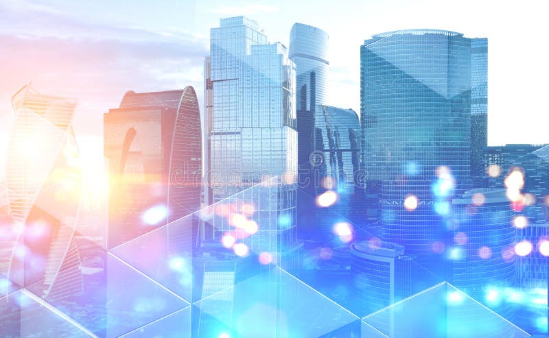 Modern cityscape background royalty free illustration Modern cityscape background royalty free illustration