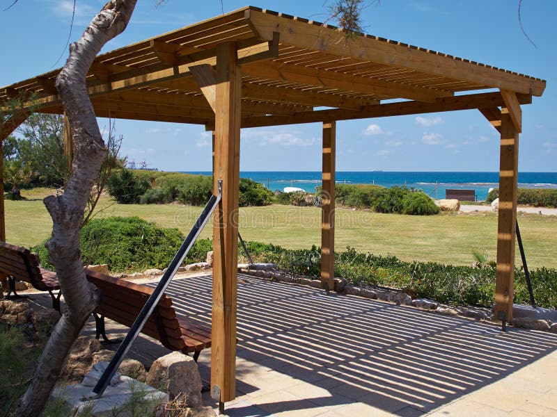 Modern classical beach pergola gazebo pavilion