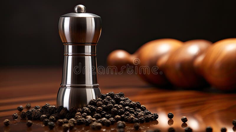 Ardei negru aproape modern vector illustration