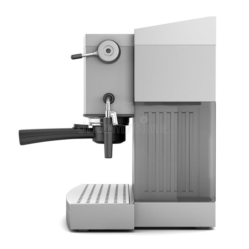 Modern coffee machine isolated on white royalty free illustration