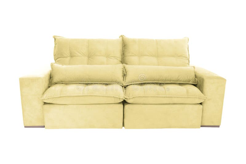Modern Color Suede Couch Sofa Isolated on White Stock Photo Image of