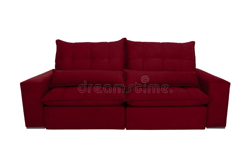 Modern Color Suede Couch Sofa Isolated on White Stock Photo Image of