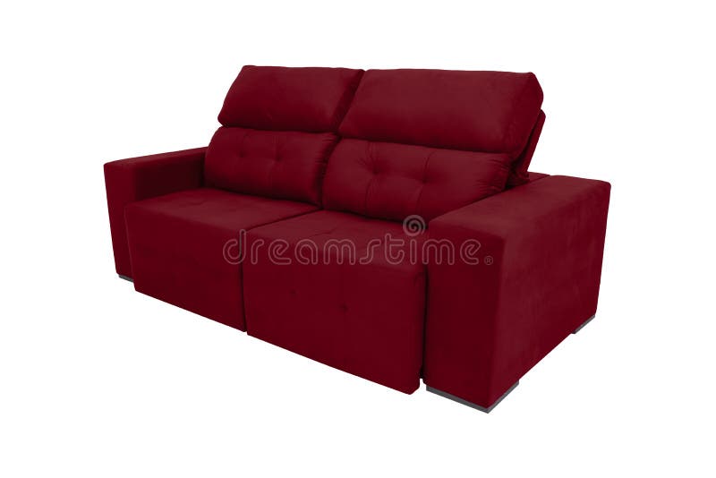 Modern Color Suede Couch Sofa Isolated on White Stock Photo Image of