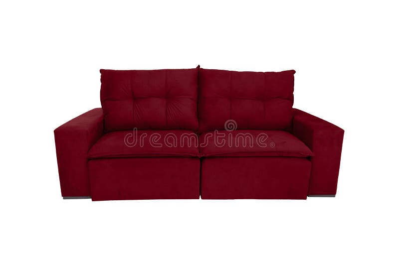 Modern Color Suede Couch Sofa Isolated on White Stock Photo Image of modern, elegant 127103014