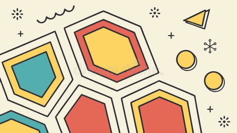 Modern Colorful Hexagonal Pattern Vector, Geometric Design, vector design Generative AI vector illustration