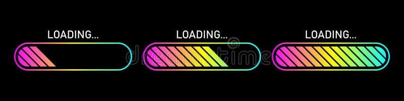 Modern colorful loading icon. Vector illustration isolated stock illustration