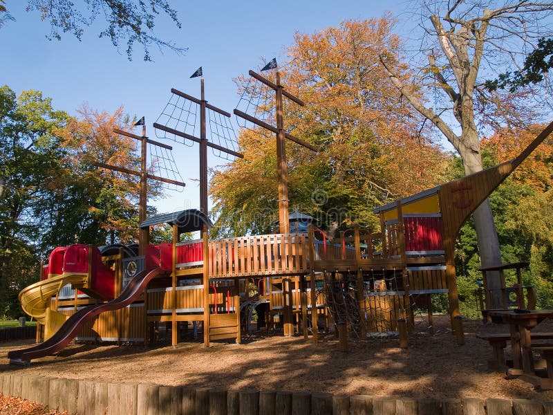 Modern colorful playground