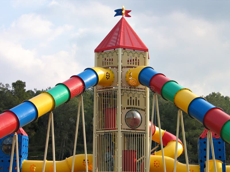 Modern colorful playground