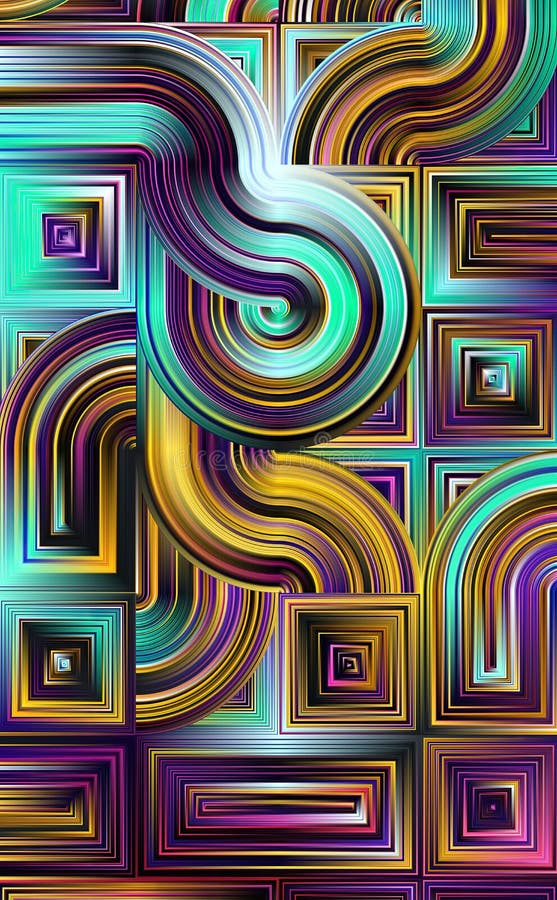 Modern colorful powerful pattern background design royalty free illustration