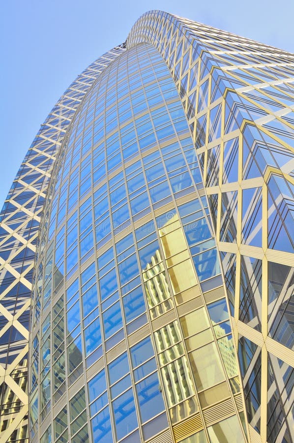 Modern commercial building in Tokyo, Japan