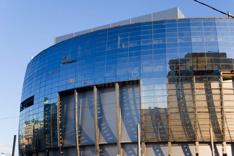 Modern commercial center stock photography