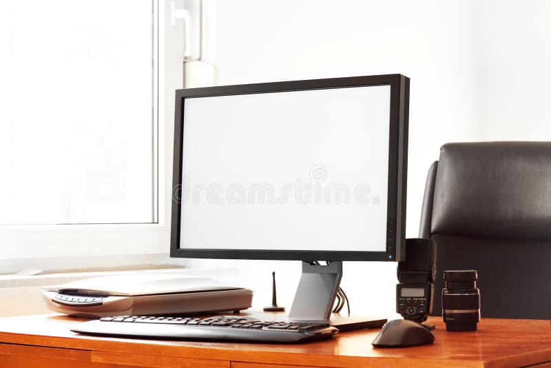 Modern computer royalty free stock photos