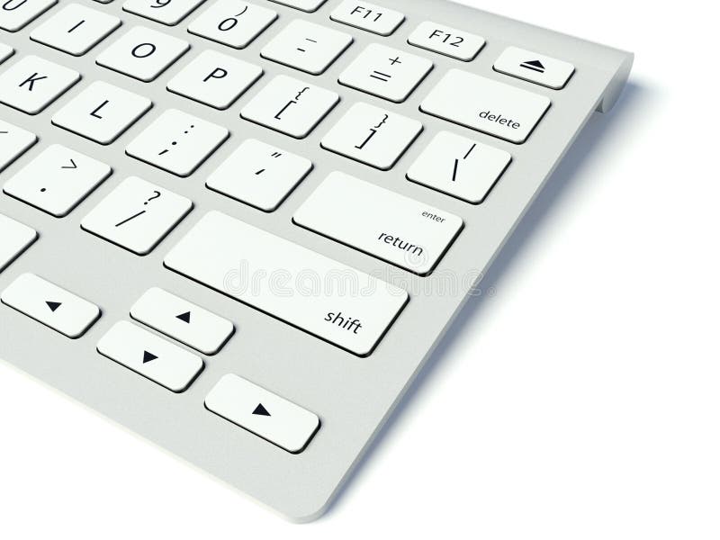 Modern computer keyboard royalty free stock photo