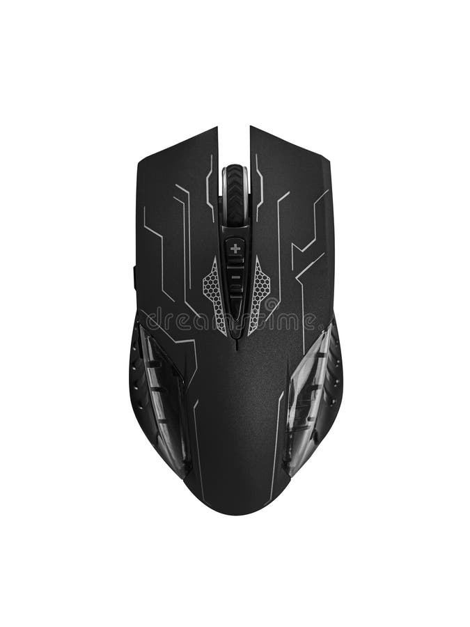 Modern computer mouse isolated on white background. royalty free stock image