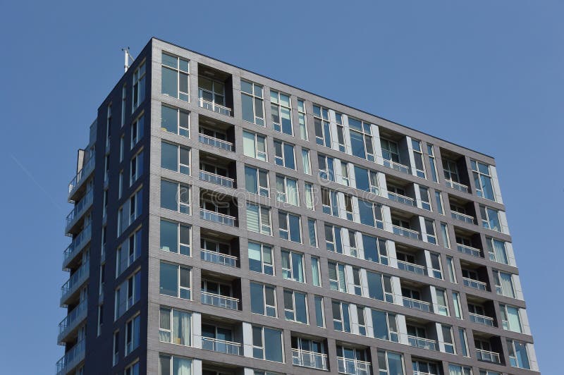 Modern Condo Buildings in Downtown Montreal Stock Photo Image of