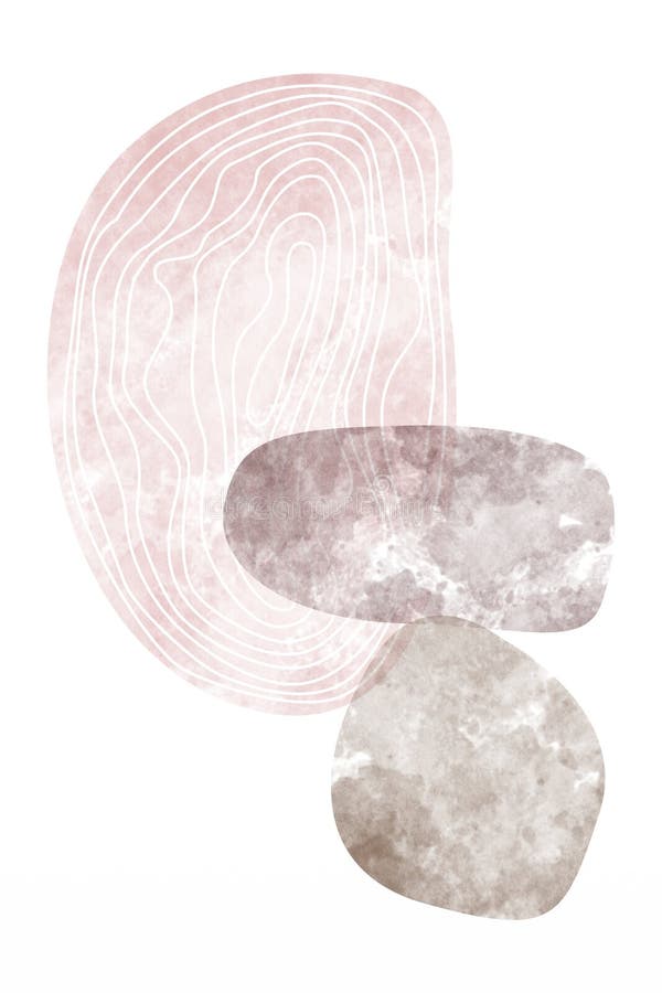 Modern Contemporary Wall Decor Art Stock Illustration Illustration of