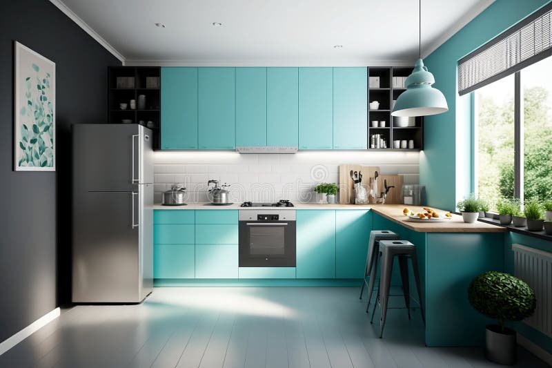 Modern Cool Elevate Kitchen Aesthetics with Refreshing Color Palettes