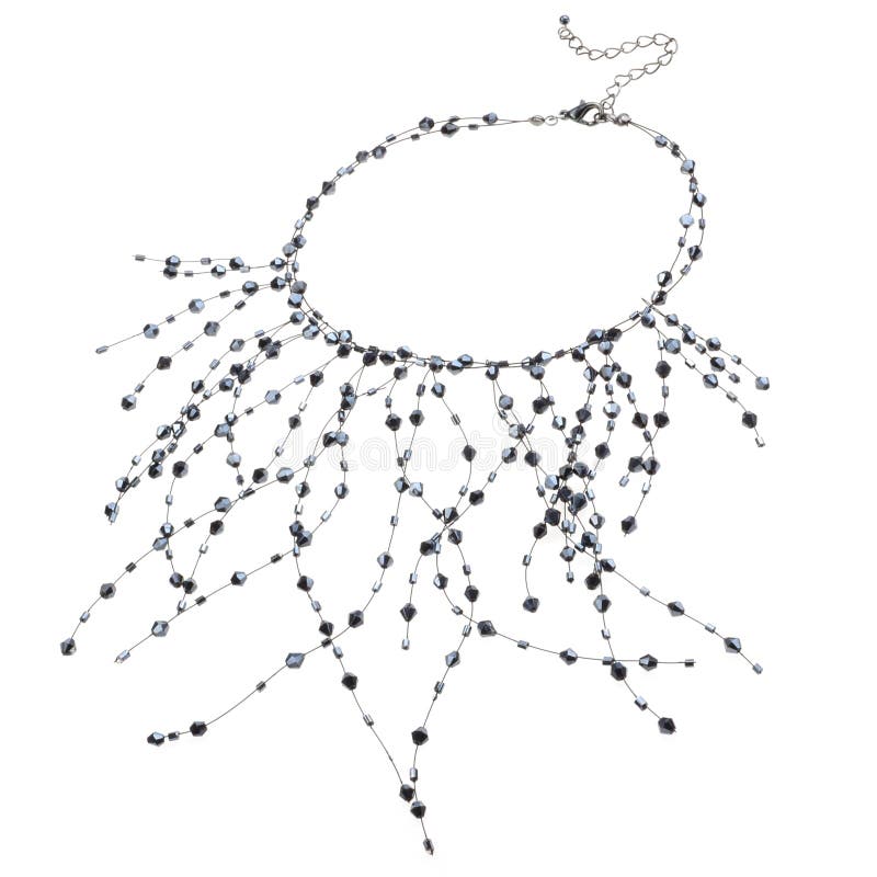 Modern Costume Jewellery Necklace Stock Photo - Image of closeup ...