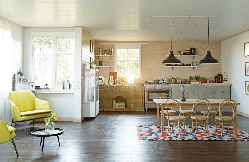 Modern country style kitchen