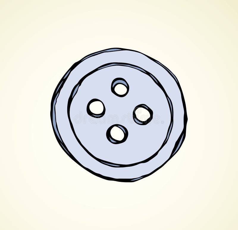 Button. Vector drawing stock vector. Illustration of craft - 151428546