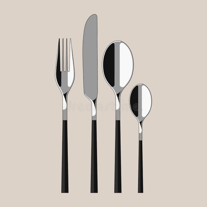  Modern  cutlery  stock vector Image of beautiful napkin 