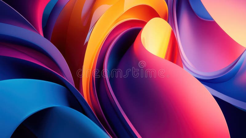 Modern 3D illustration of abstract background design royalty free illustration