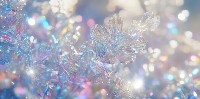 Modern 3D rendering holographic spectrum background with vivid iridescent hues. stock illustration