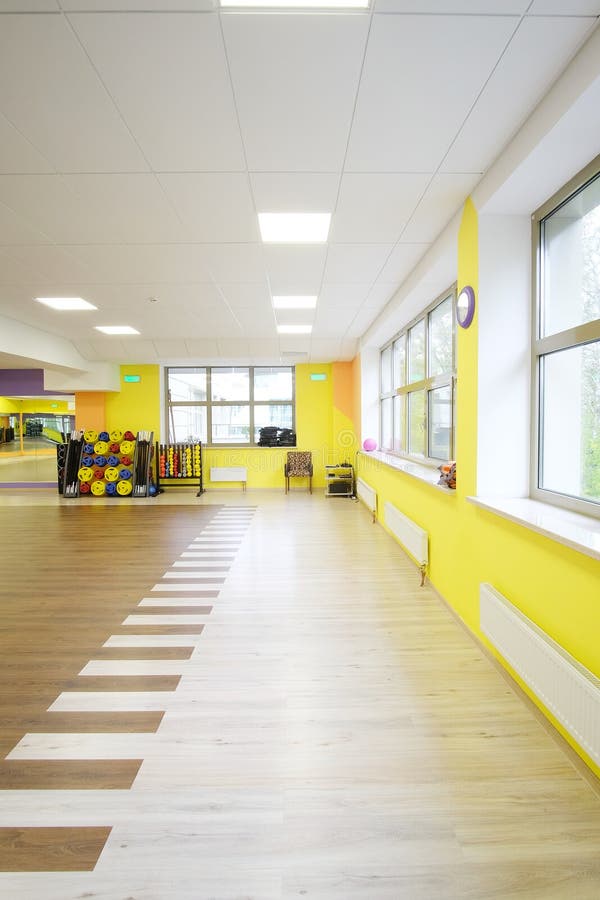 Modern dancing hall stock photo. Image of healthy, interior - 77562572