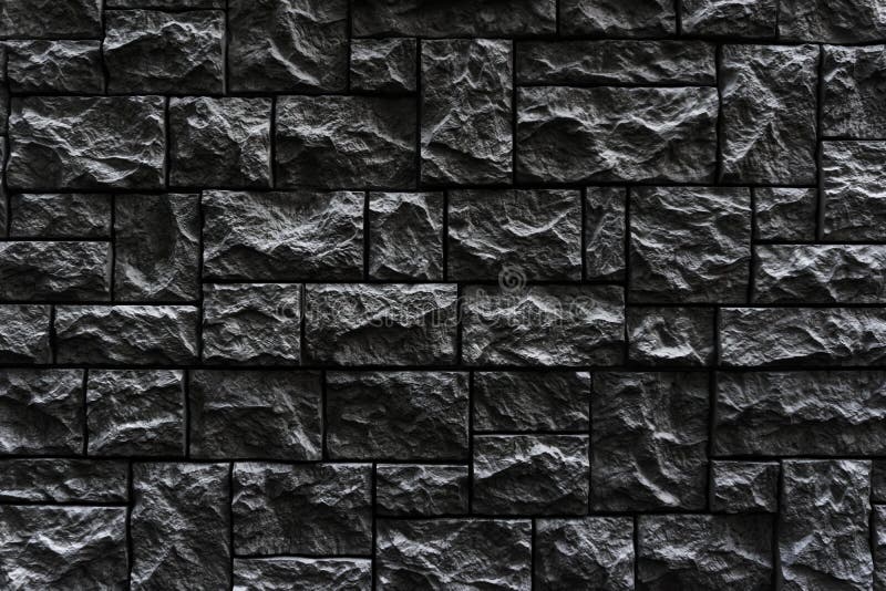 Modern Dark Brick Wall. Pattern of Decorative Stone Wall Background.  Surface Black Wall Texture Stock Photo - Image of grey, home: 174545922