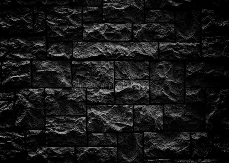 Modern Dark Brick Wall. Pattern of Decorative Stone Wall Background.  Surface Black Wall Texture Stock Image - Image of concrete, dark: 174545975