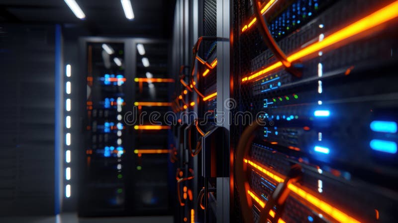 The Modern Data Center. royalty free stock images.