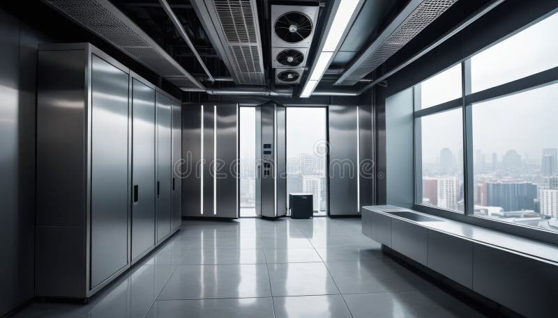 Modern Data Center Room royalty free stock photography