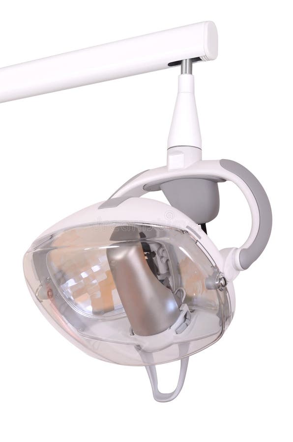 Modern Dental Lamp Isolated On White Stock Photo Image Of