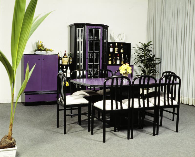 Modern Design Dining Room, Bedroom, Living Room Sets Stock Photo