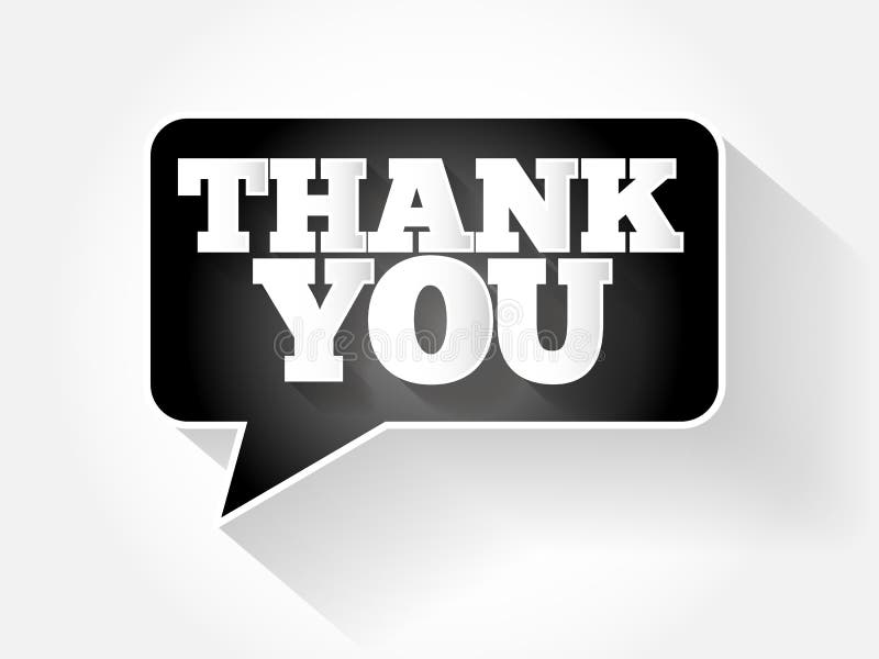Modern Design Speech Bubble Thank You vector illustration