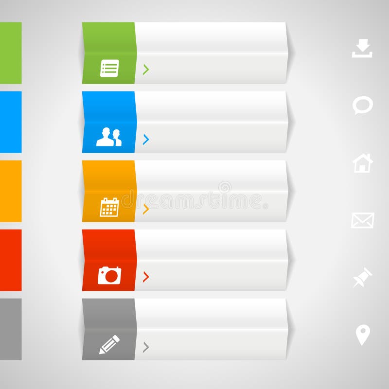 Modern design template for info graphics royalty free illustration