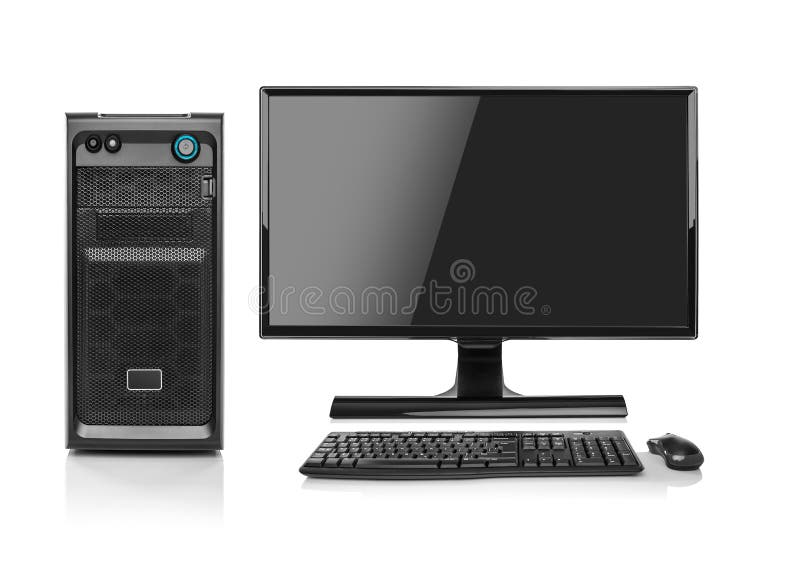 Modern Desktop PC Computer Isolated. Stock Photo Image of desktop
