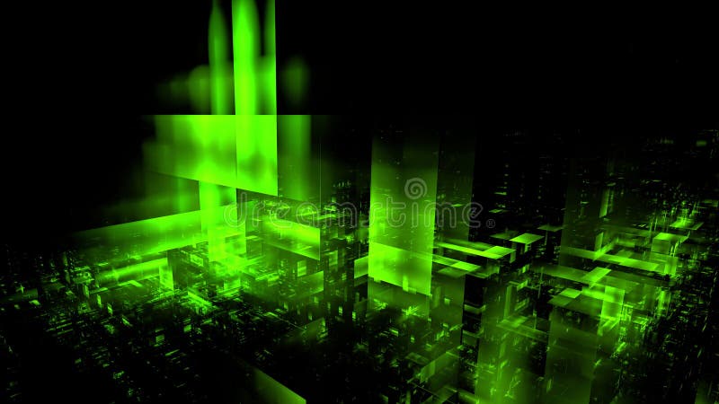 Modern digital technologies, cloud computing. Digital space, architecture design. Complex mathematical calculations in a digital stock illustration