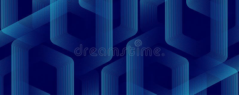 Modern digital technology background design with hexagons futuristic hexagonal abstract mesh concept geometric stripe line art for ilustração do vetor