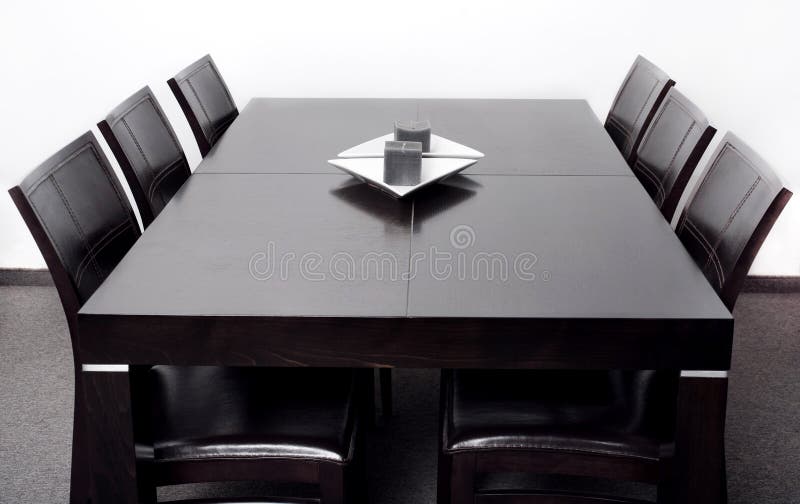 Modern dining table stock photo. Image of design, floor - 16412274