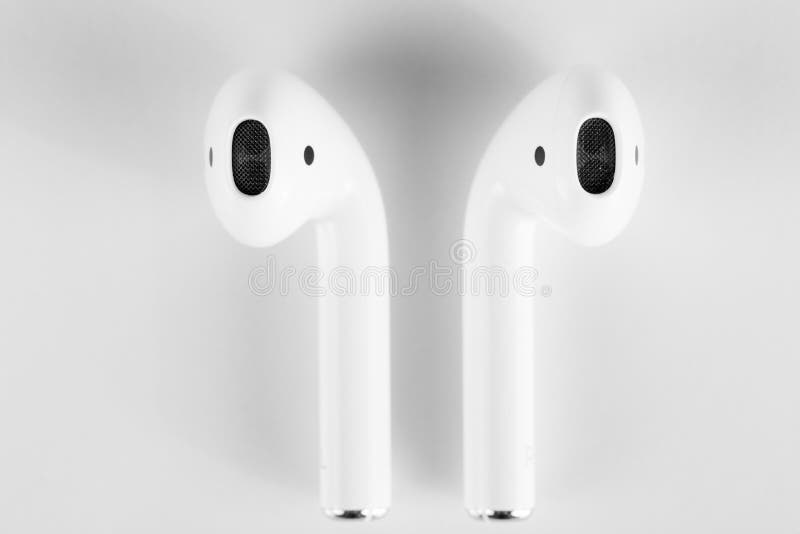 Modern earpods  close up