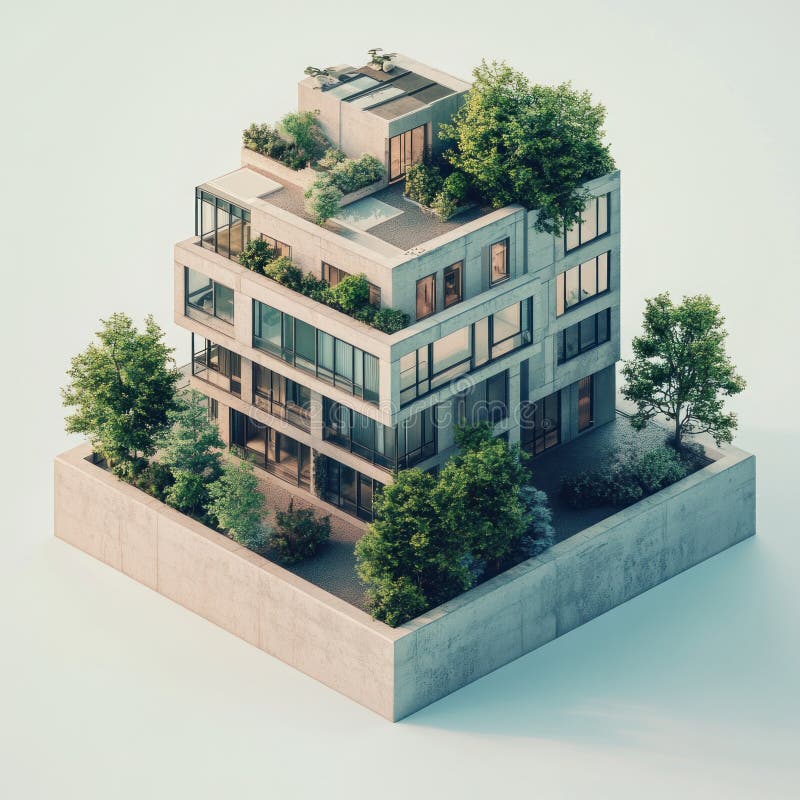 Eco Friendly Industrial Complex royalty-free images