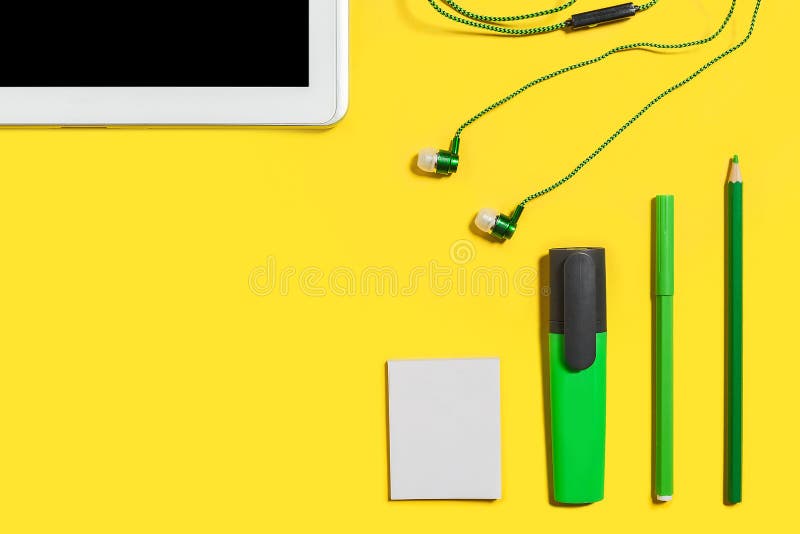 Modern educational accessories royalty free stock photo Modern educational accessories royalty free stock photo