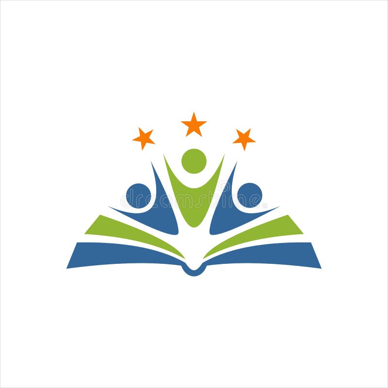 Modern Educational Concept Logo Design Stock Vector - Illustration of ...